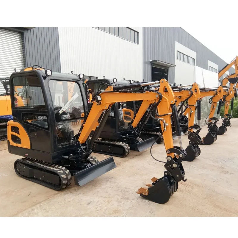 Mini Excavator - Compact Digger Machine, 1.5 Ton, 1 Ton, and 2 Ton Models, Small Hydraulic Crawler Micro Excavators