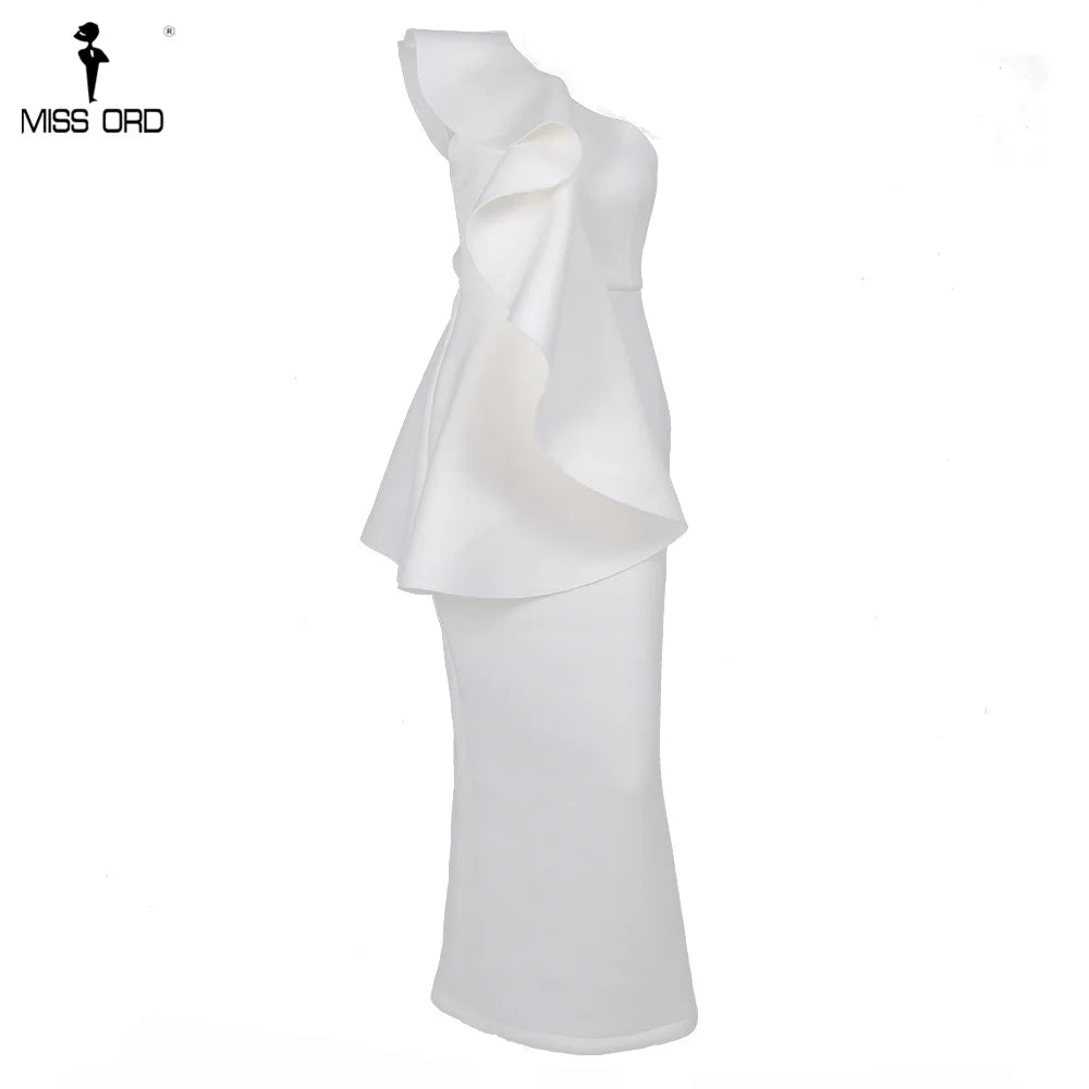 Chic & Sophisticated: One-Shoulder Ruffle Party Dress