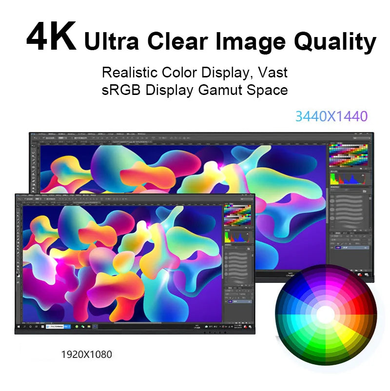 Upgrade Your Visuals: 34" Widescreen 4K 165Hz Curved Gaming Monitor