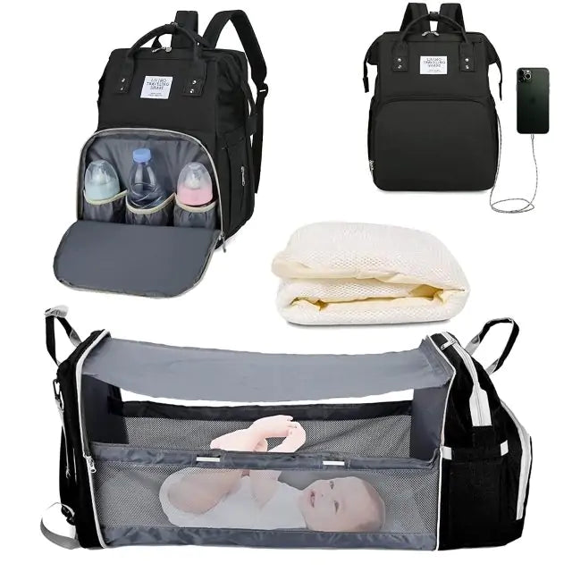 Baby Nappy Changing Bag - Ultimate Portable Changing Station for Travel