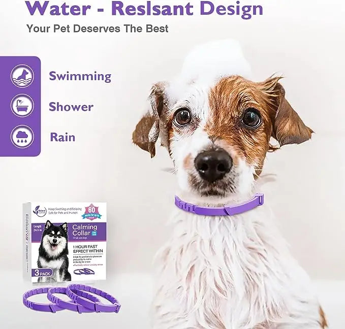 New 38/62CM Pet Calming Collar Cat And Dog Relieve Anxiety Protection Retractable Collars For Puppy Kitten Large Dogs Accessorie