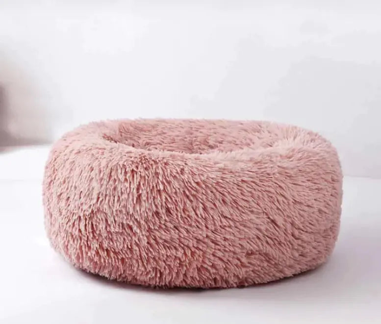 Comfy Calming Dog Bed - Plush Materials, Cozy Design for All Dog Sizes