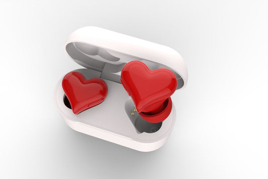 Valentine's Day "HeartBuds Love Earphones - Heart-Shaped Wireless Bluetooth Headphones "