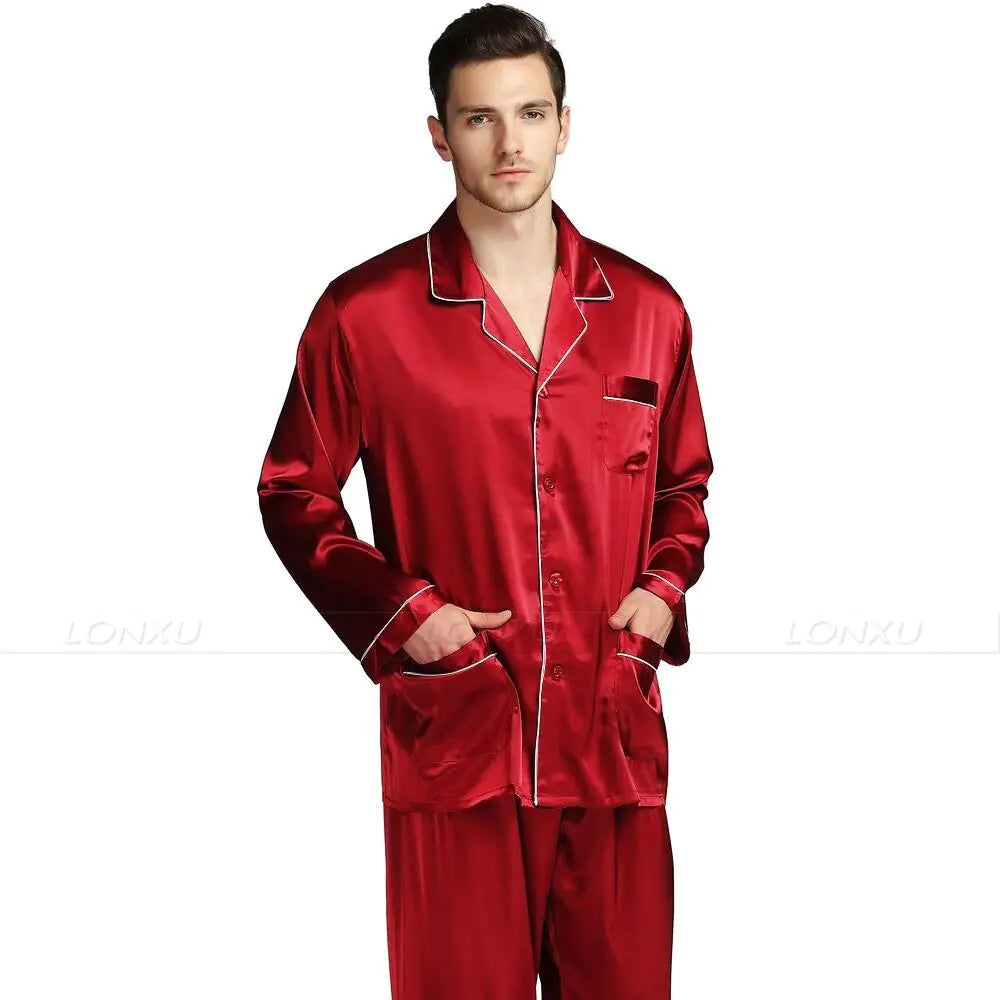 Elevate Your Comfort with Our Men's Sleepwear Pajamas Set!