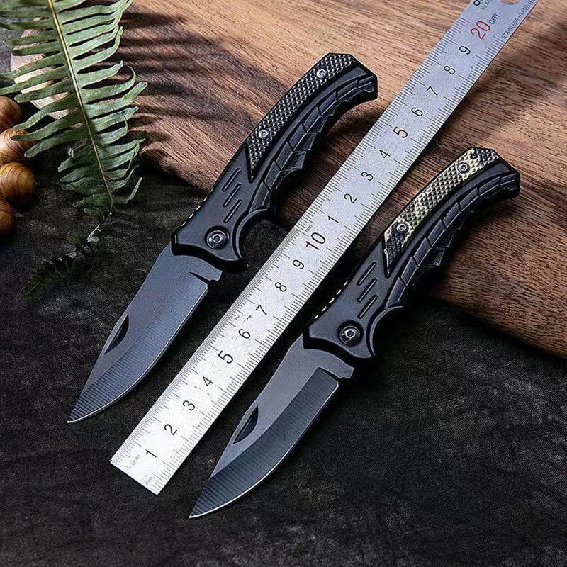Outdoor Camping Survival Knife - Stainless Steel Folding Multitool with EDC Pocketknives and Box Cutter