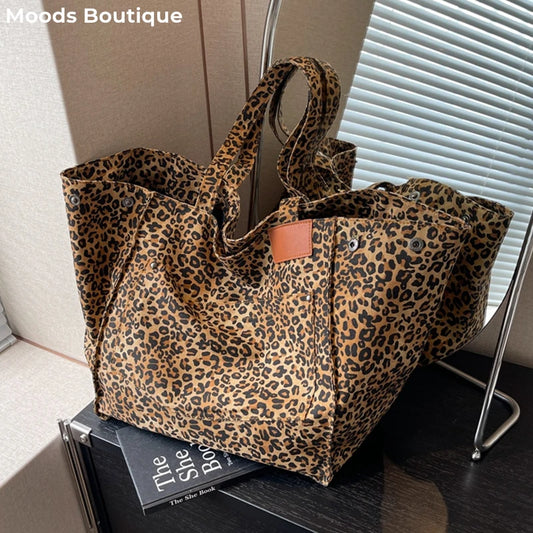 Leopard Print Canvas Tote: 2024's Must-Have Accessory