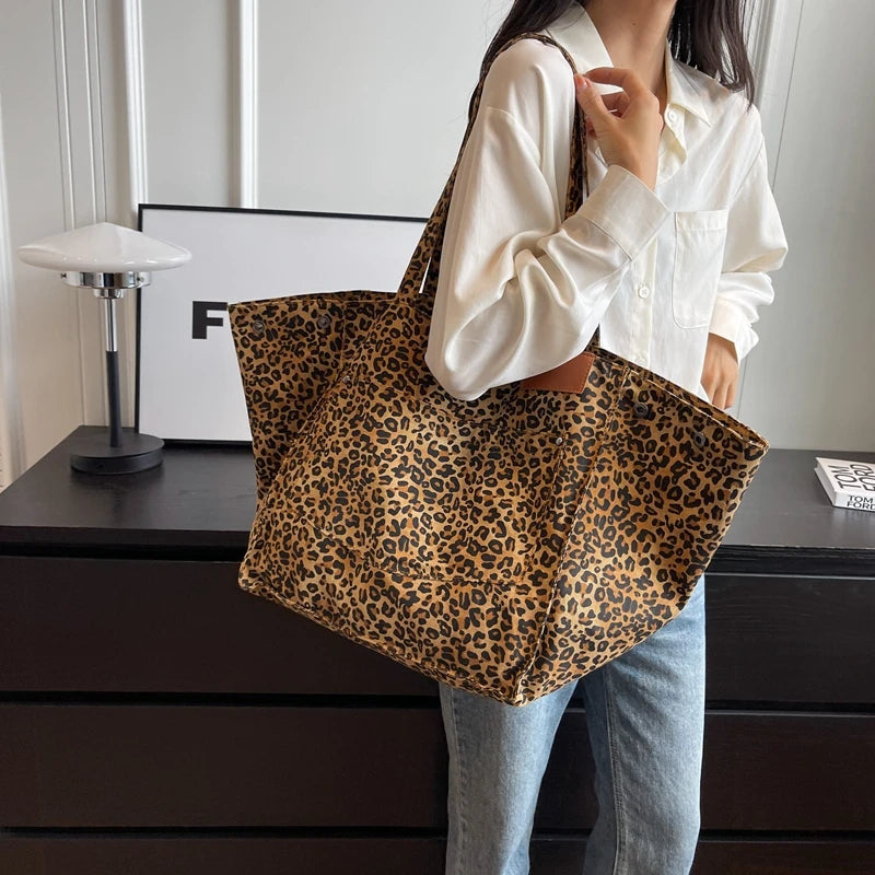 Leopard Print Canvas Tote: 2024's Must-Have Accessory