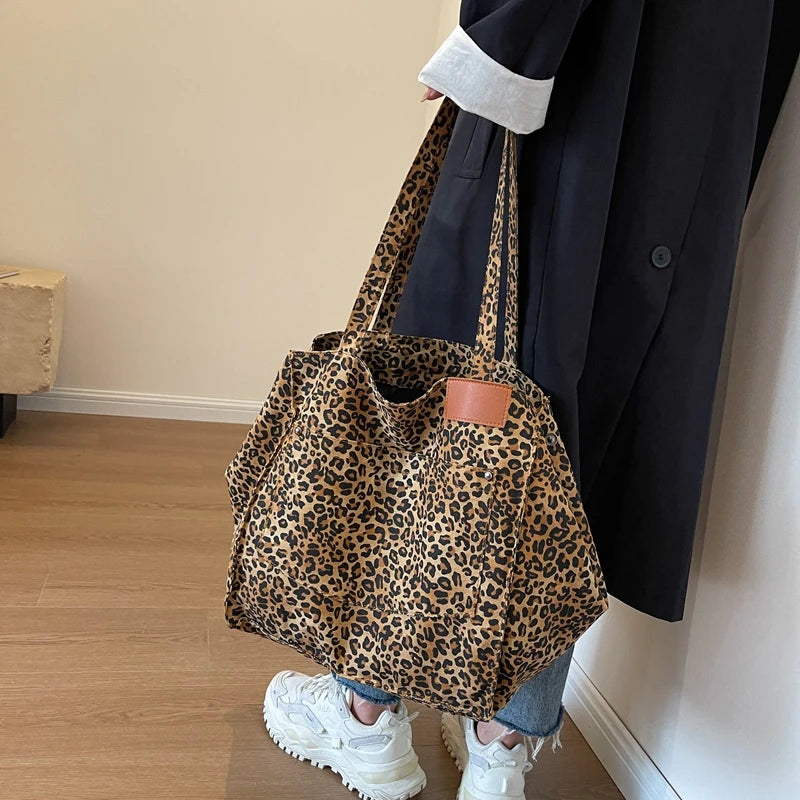 Leopard Print Canvas Tote: 2024's Must-Have Accessory