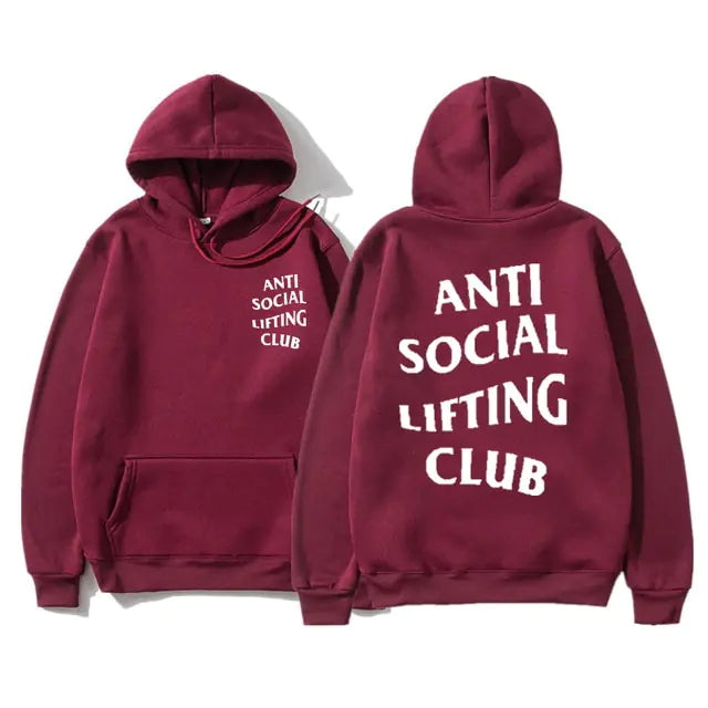 Anti Social Lifting Club Hoodies - Stylish Comfort for Autumn and Winter