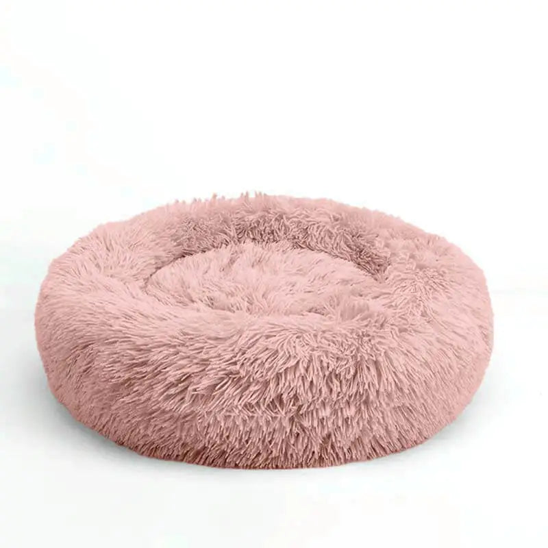 Comfy Calming Dog Bed - Plush Materials, Cozy Design for All Dog Sizes