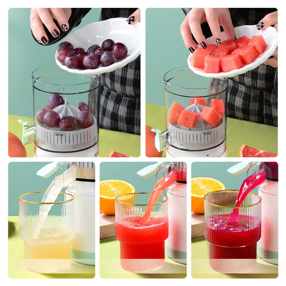 Portable Electric Juicer - USB Charging, Mini Household Citrus Juicer and Blender for Travel, Orange and Lemon Juice Mixer