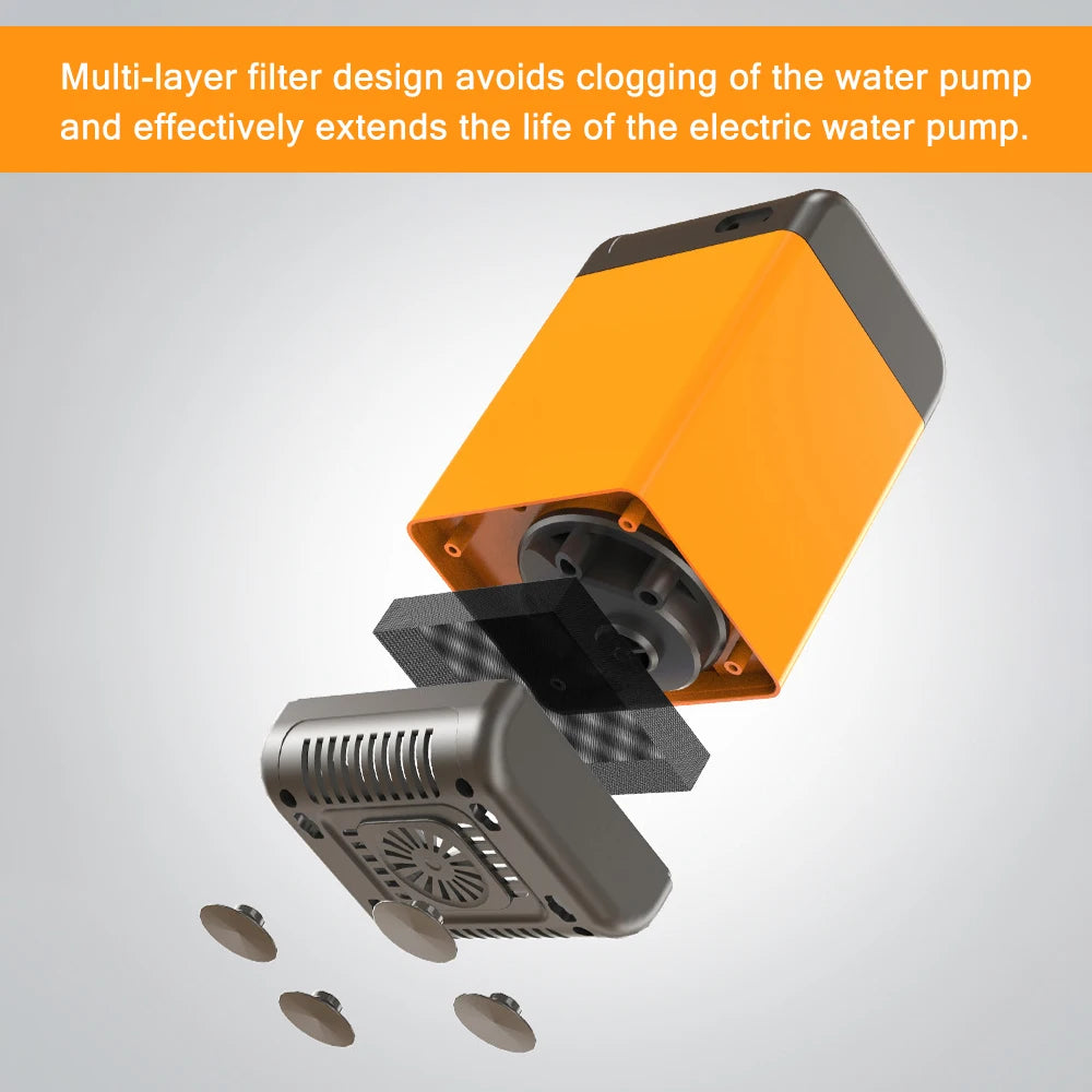 Portable Outdoor Camping Shower Pump - Intelligent Digital Display, Electric for Travel, Beach, and Pet Washing