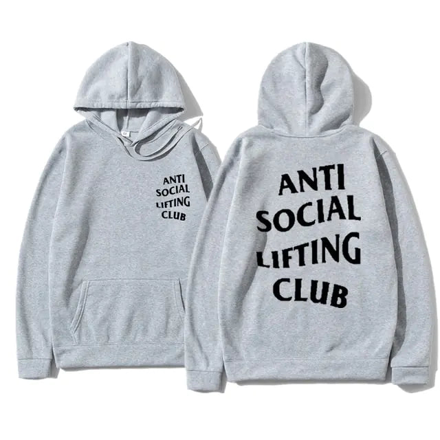 Anti Social Lifting Club Hoodies - Stylish Comfort for Autumn and Winter