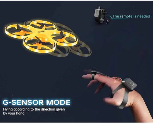 Gesture Sensing Drone with Smart Watch Remote Control