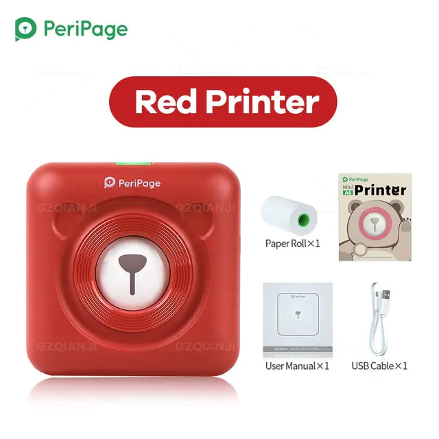 Mini Pocket Label Printer with Bluetooth 4.0 - Connects to Your Phone for Easy Printing