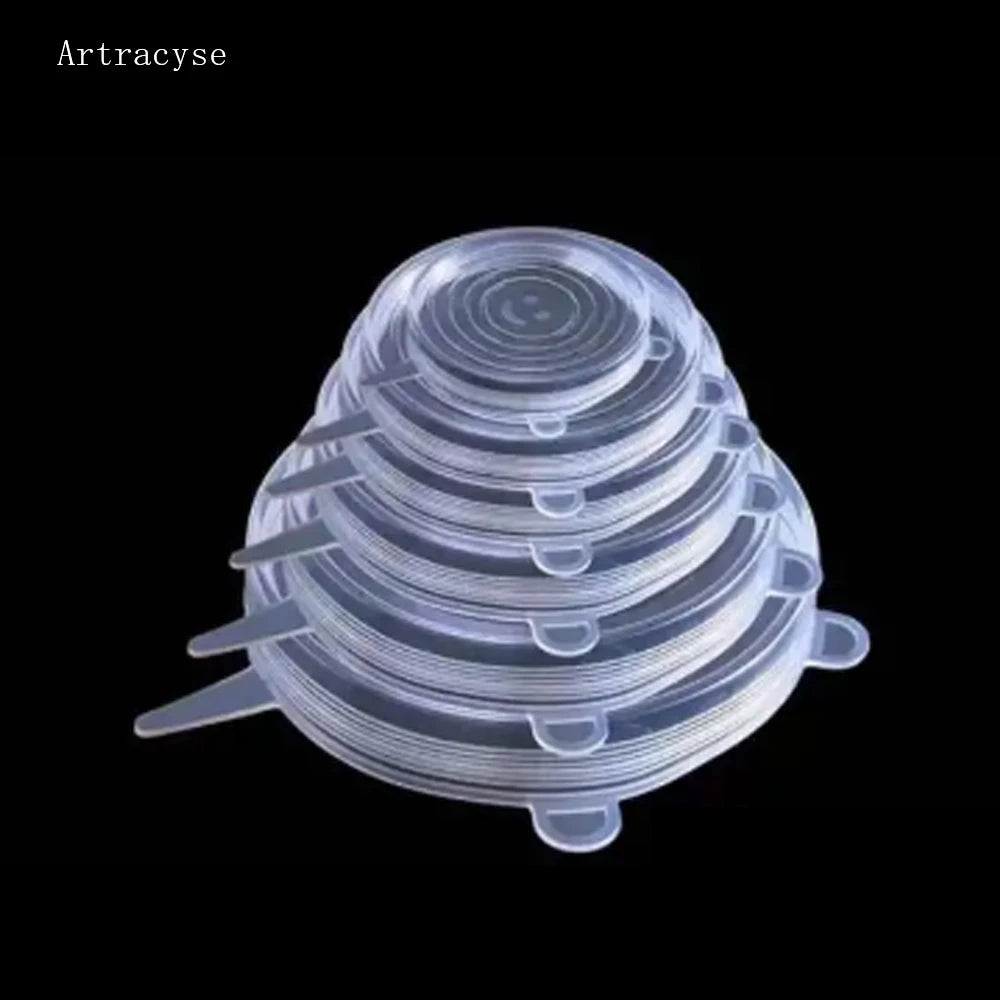 Silicone Stretch Cover Lids - Reusable, Durable, and Expandable Silicone Covers for Keeping Food Fresh