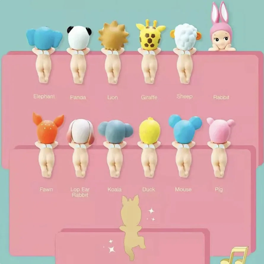 Sonny Angel Animal Hippers Blind Box with Confirmed Styles - Phone Screen Decorations and Birthday Gifts