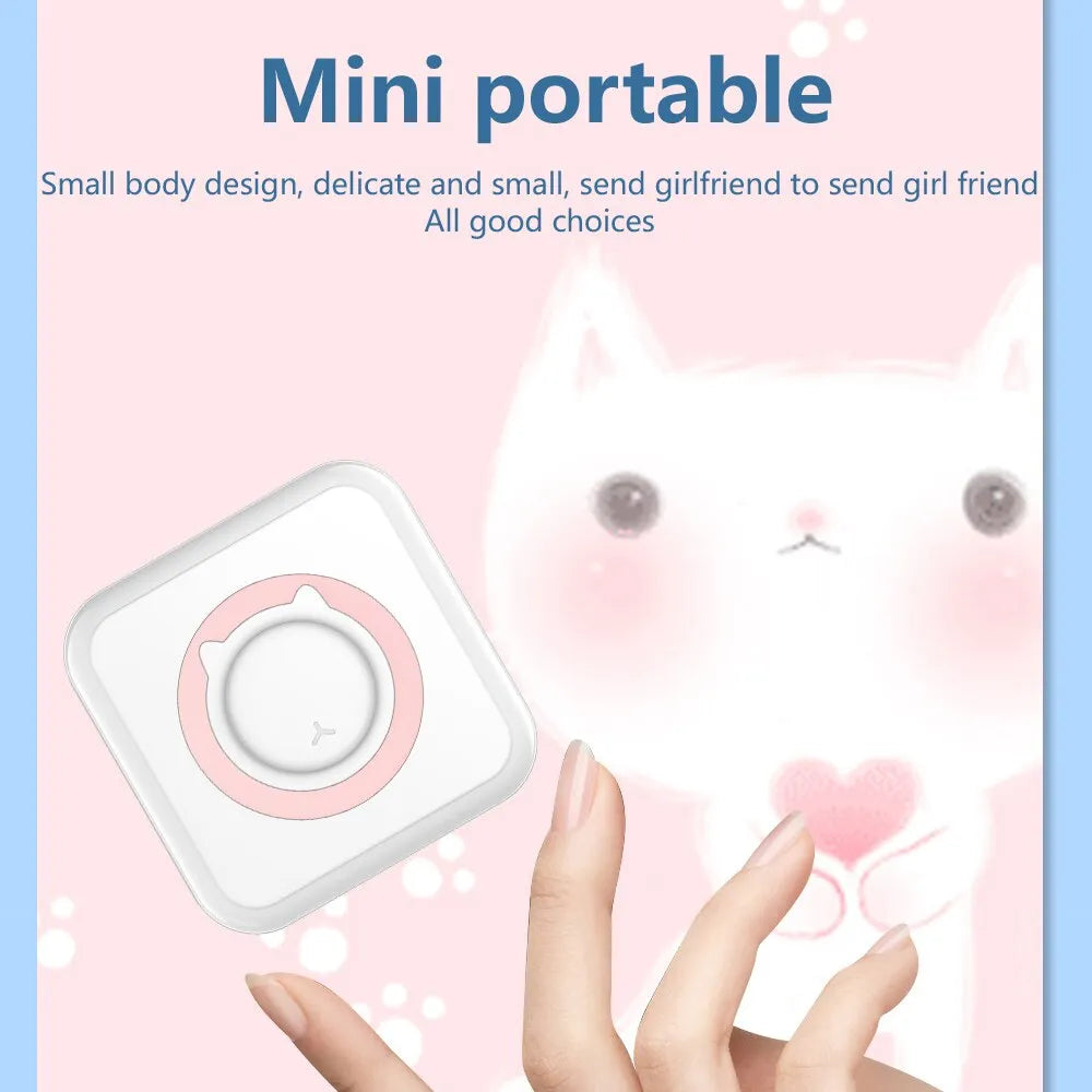 Olaf's Mini Thermal Printer - Portable, Wireless Sticker Printing with Bluetooth Connectivity