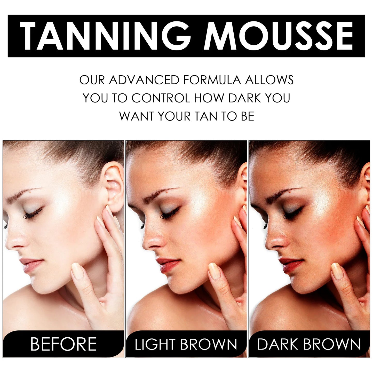Tanning Cream - Tan Sunless Body Bronzing Mousse, Natural Self Tanner with Skin Shine and Moisturizing Protection, Comparable to Coco & Eve