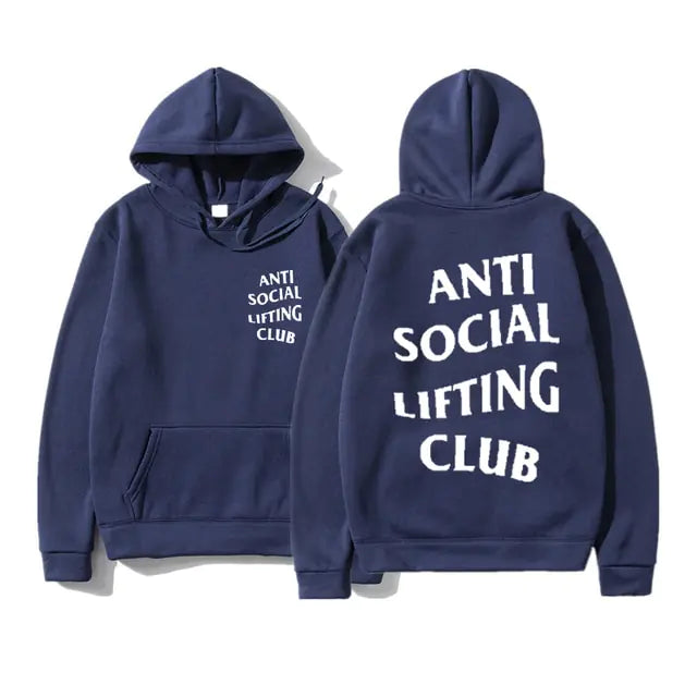 Anti Social Lifting Club Hoodies - Stylish Comfort for Autumn and Winter