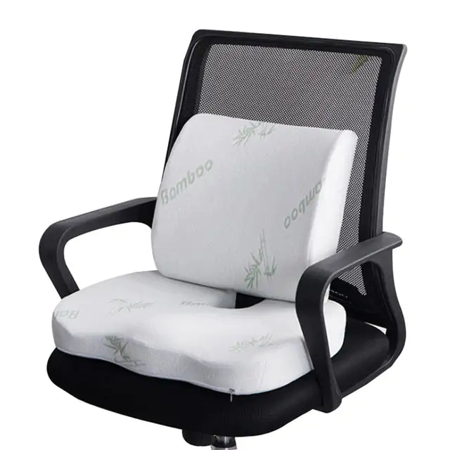 Orthopedic Hemorrhoid Seat Cushion - Memory Foam for Car, Office Chair, and Pain Relief