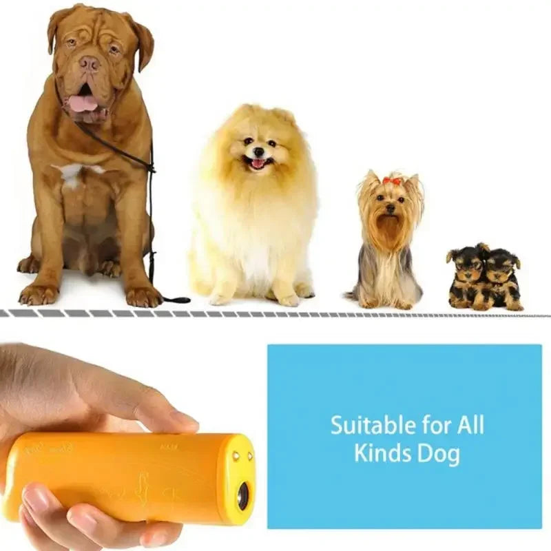 Ultrasonic Pet Dog Repeller - Anti-Barking Stop Bark Training Device, High Power, Battery-Free Dog Training Repellents