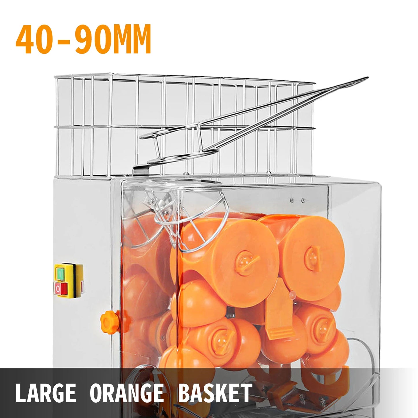VEVOR Electric Orange Squeezer - 22-30 Pcs/Min, Juice Fruit Maker Juicer Press Machine, Ideal for Commercial Use in Shops, Bars, and Restaurants