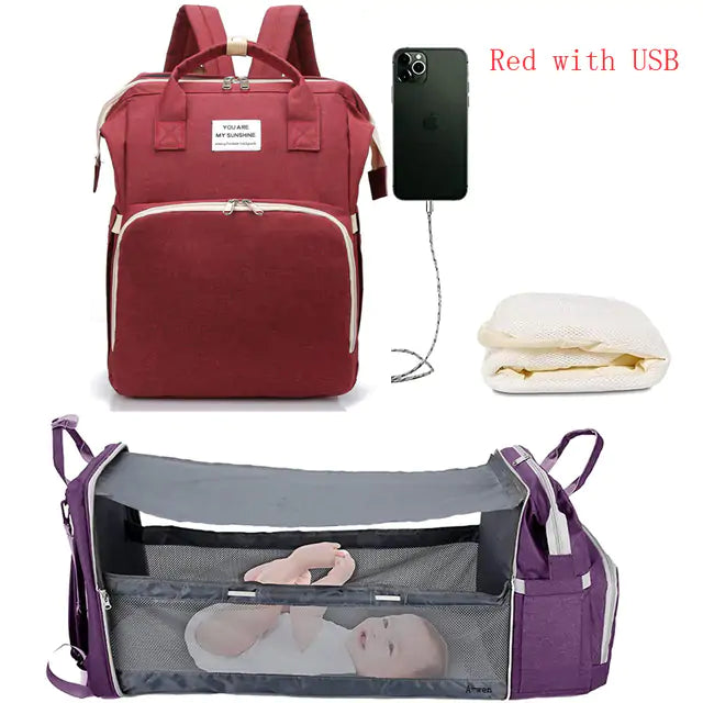 Baby Nappy Changing Bag - Ultimate Portable Changing Station for Travel