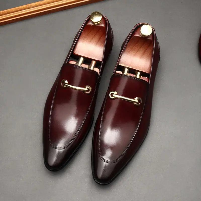 Men's Leather Loafers - Elevated Italian Elegance in Premium Materials