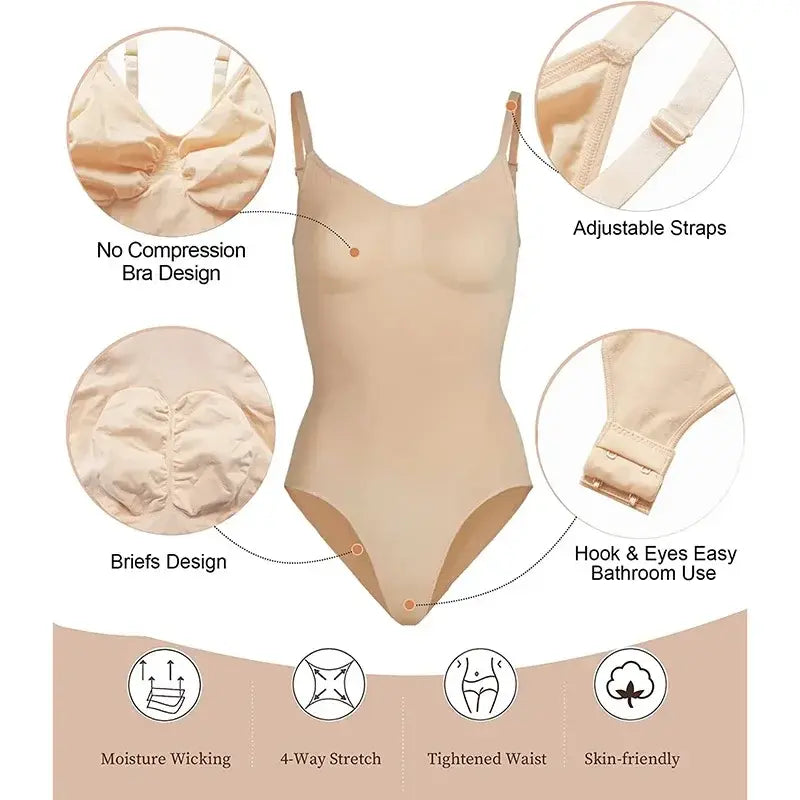 Elevate Your Style with Seamless Bodysuit Shapewear Underwear