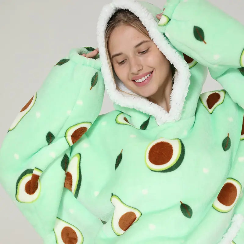 Embrace Ultimate Comfort with Oversized Hoodie Warm Blankets