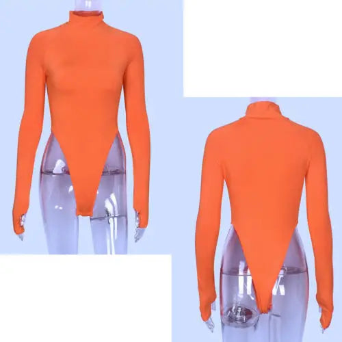 Sleek & Versatile: Women's Turtleneck Bodysuit for Effortless Style