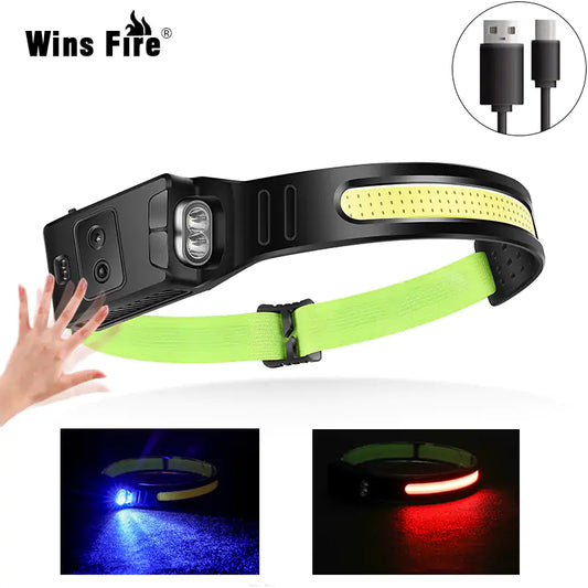 Full Vision LED Headlamp - Rechargeable with High, Low, and Strobe Modes