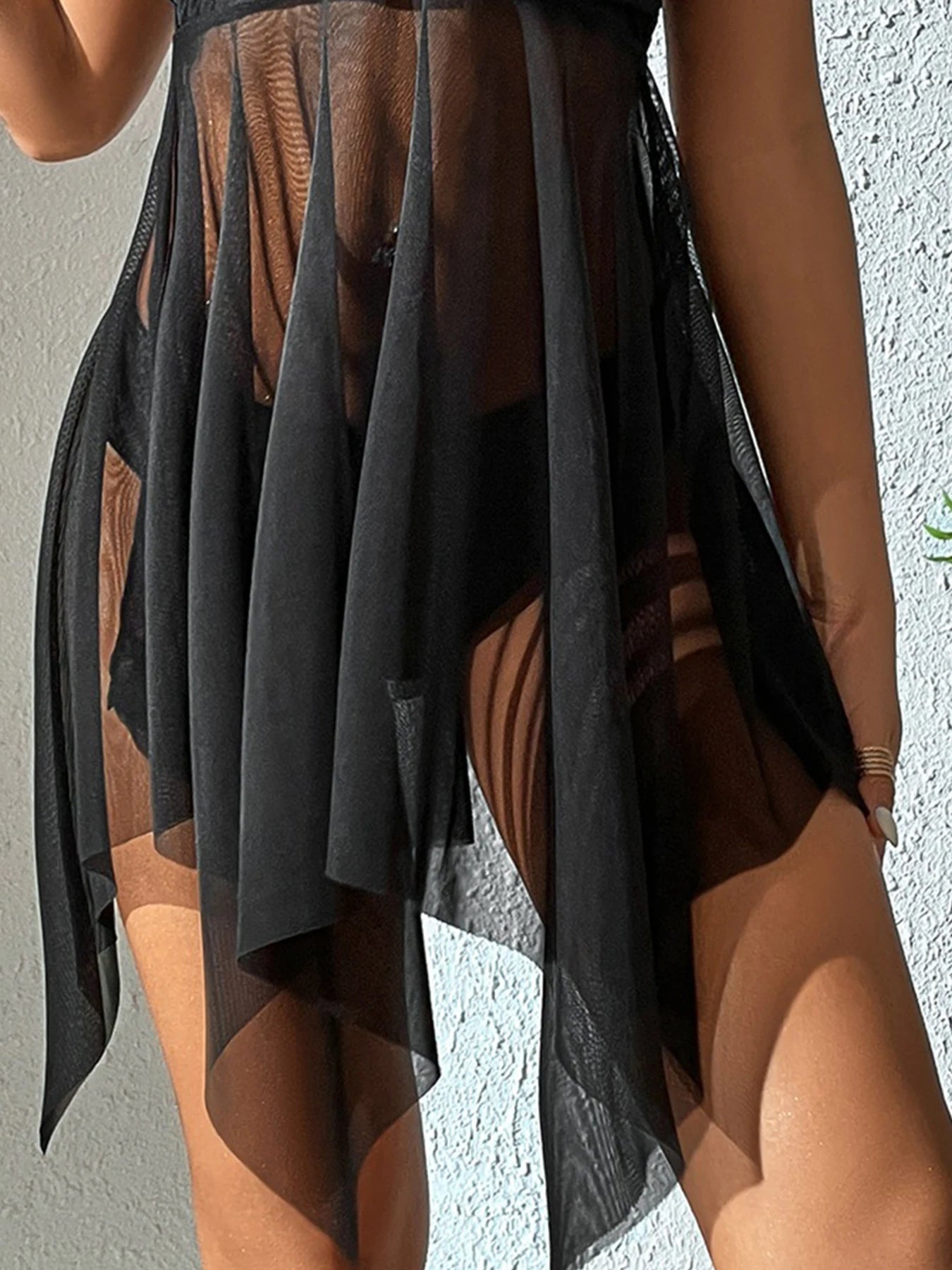 Embrace Your Beach Goddess: Transparent Mesh Swimwear