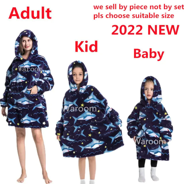 Embrace Ultimate Comfort with Oversized Hoodie Warm Blankets