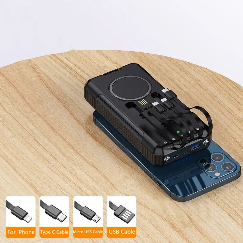 Stay Charged On the Go: Solar Power Bank with Ultimate Capacity