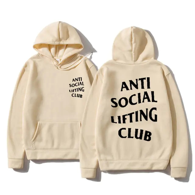 Anti Social Lifting Club Hoodies - Stylish Comfort for Autumn and Winter