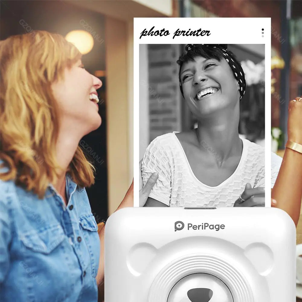 Mini Pocket Label Printer with Bluetooth 4.0 - Connects to Your Phone for Easy Printing