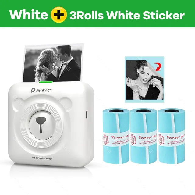 Mini Pocket Label Printer with Bluetooth 4.0 - Connects to Your Phone for Easy Printing