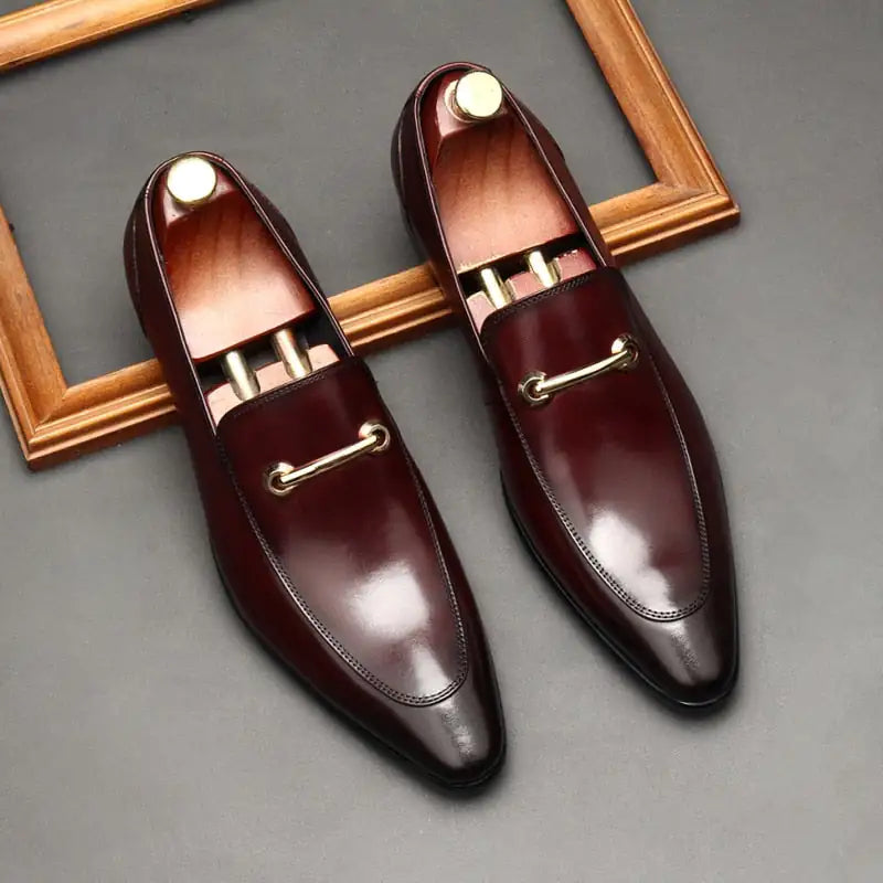 Men's Leather Loafers - Elevated Italian Elegance in Premium Materials
