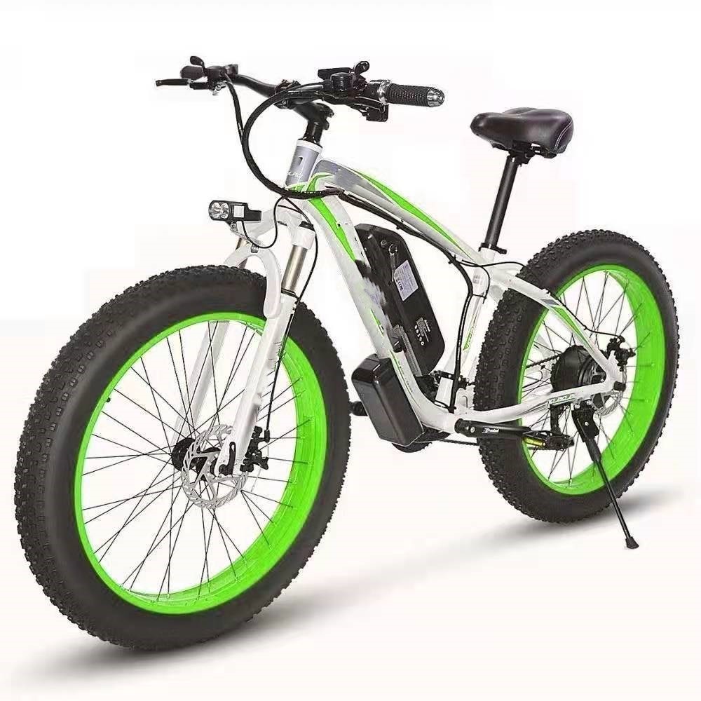 Versatile E-Bike for Snow & Trails: 21-Speed Electric Mountain Bike