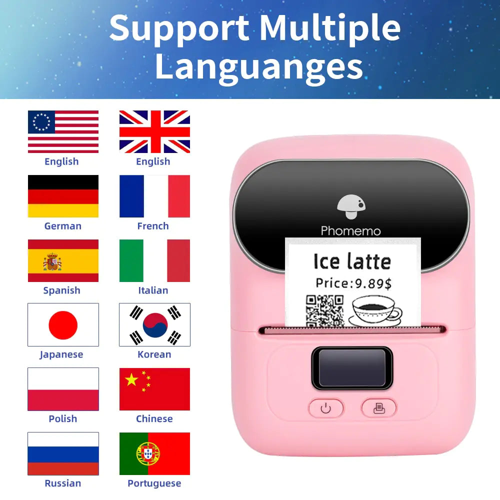 M110 Label Printer - Streamline Your Labeling with Sleek, Ink-Free Technology