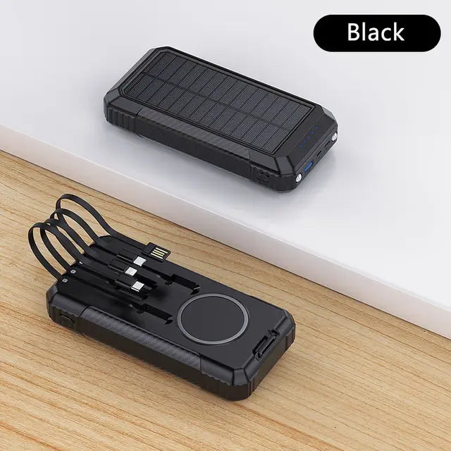 Stay Charged On the Go: Solar Power Bank with Ultimate Capacity