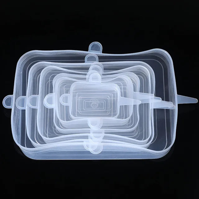 Reusable Silicone Stretch Lids for Food Storage