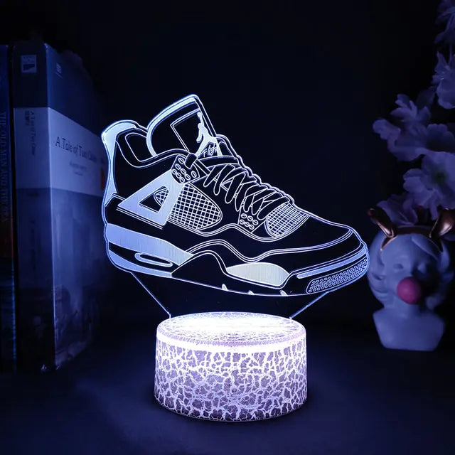 Light Up Your Style: 3D LED Sneaker Night Lamp