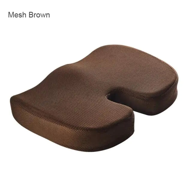 Orthopedic Hemorrhoid Seat Cushion - Memory Foam for Car, Office Chair, and Pain Relief