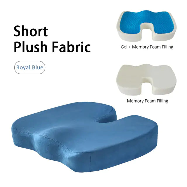 Gel Orthopedic Memory Foam U Coccyx Travel Seat Cushion - Ultimate Comfort On-the-Go