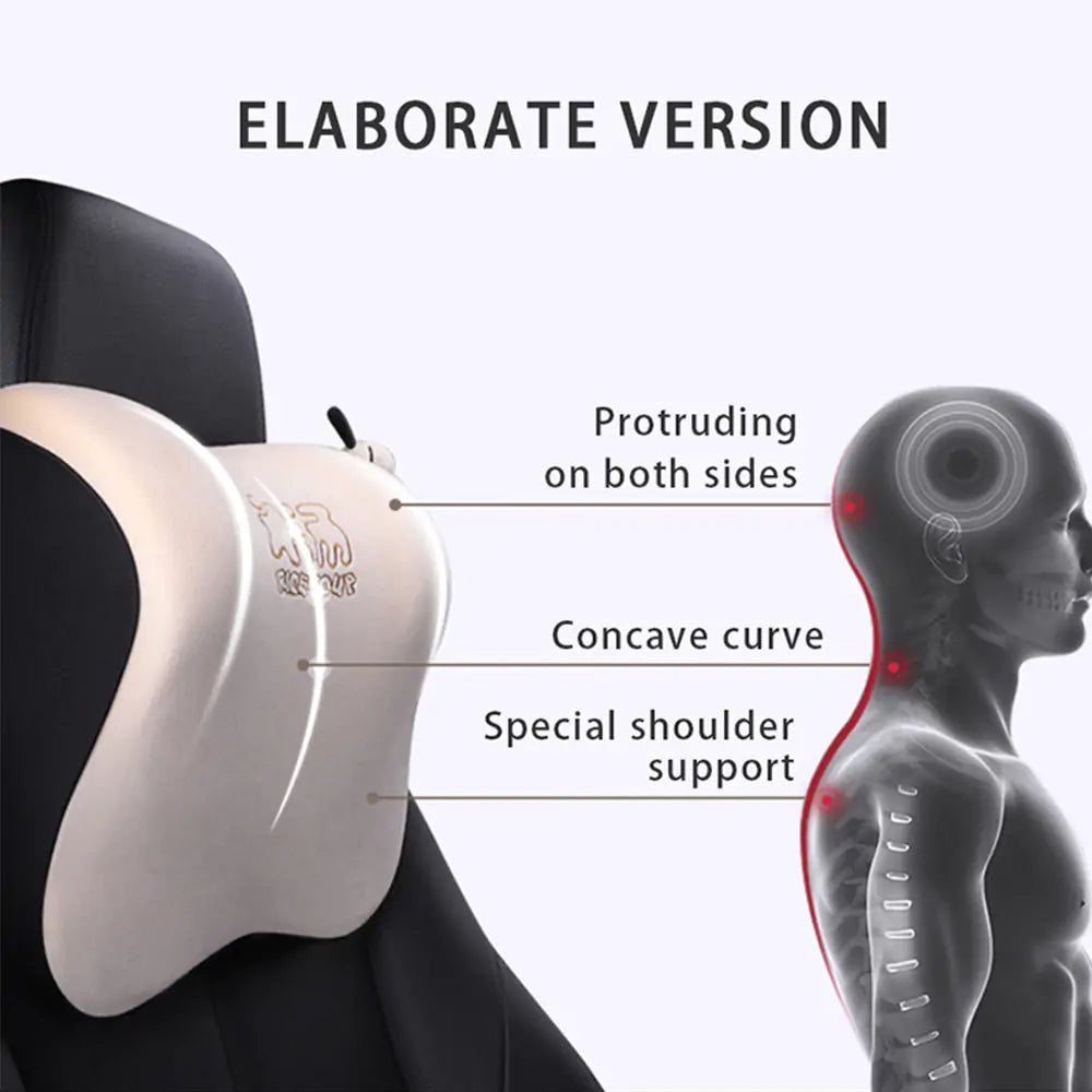 Car Seat Lumbar Pillow - Enhanced Support for Comfortable, Pain-Free Driving