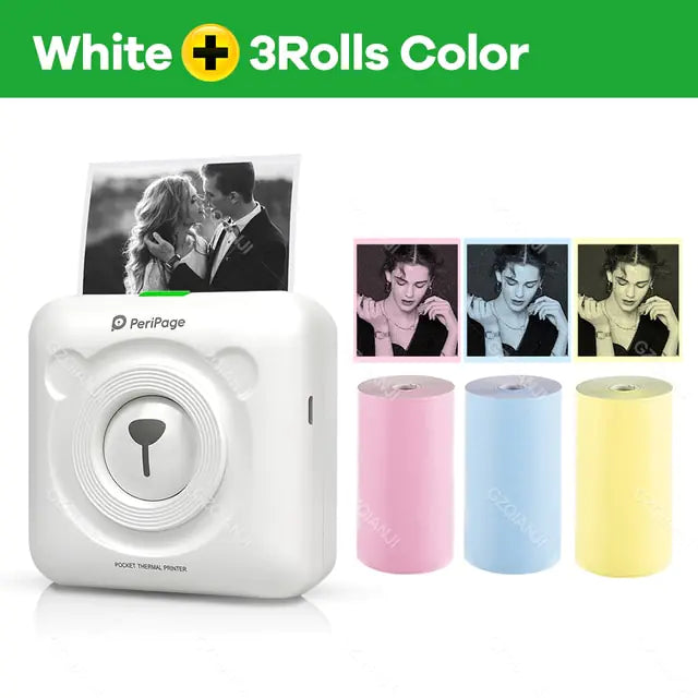 Mini Pocket Label Printer with Bluetooth 4.0 - Connects to Your Phone for Easy Printing