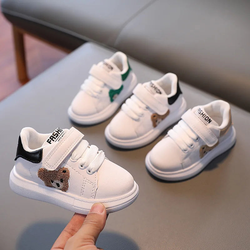 Autumn Panda-Themed Toddler Sneakers for Boys and Girls